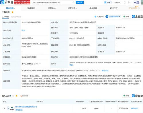 武漢存算一體產(chǎn)業(yè)園區(qū)建設(shè)公司成立，加速區(qū)域數(shù)字經(jīng)濟(jì)發(fā)展